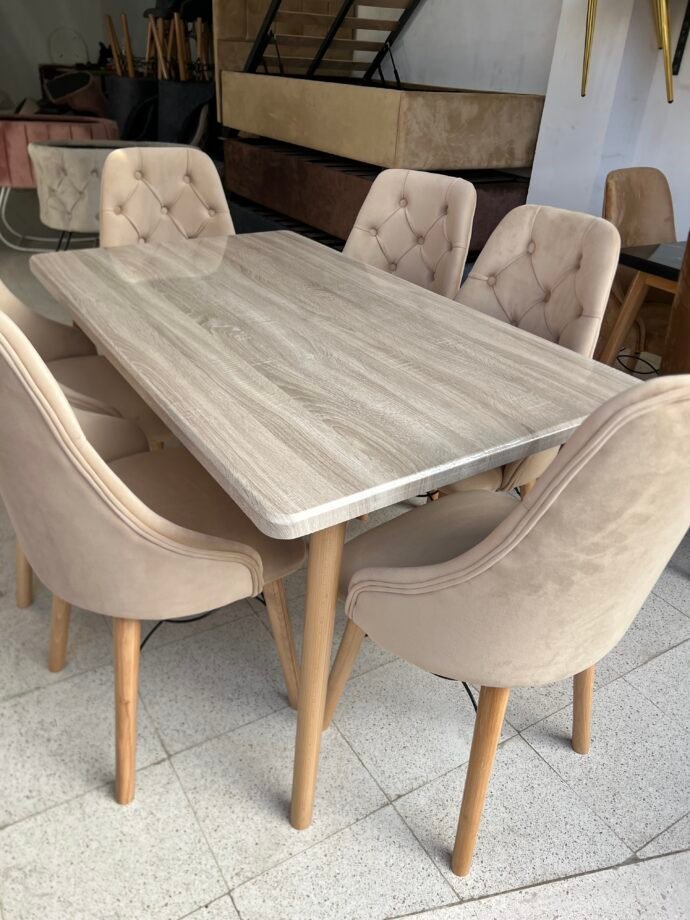 ⁦Table de 6 chaises⁩ - الصورة ⁦2⁩